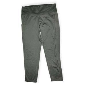 AERIE Women’s Black Chill. Play. Move. High Waisted Pocket Crop Legging Size XL